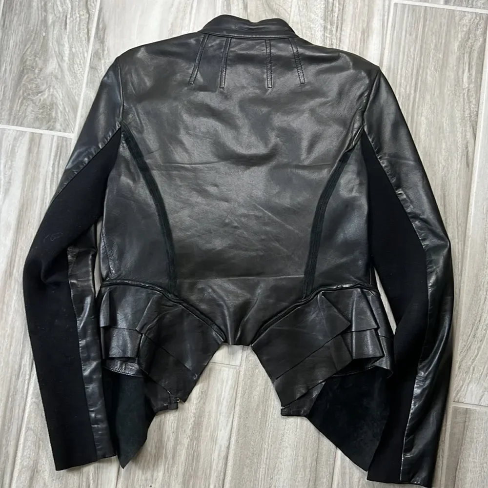 Hinge Black Leather Jacket Small - Picture 4 of 4